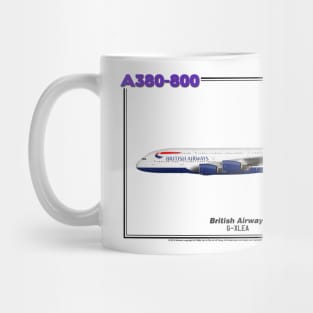 Airbus A380-800 - British Airways (Art Print) Mug